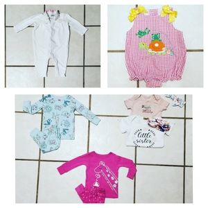 Mixed Lot of Babygirl Clothes Size 9M